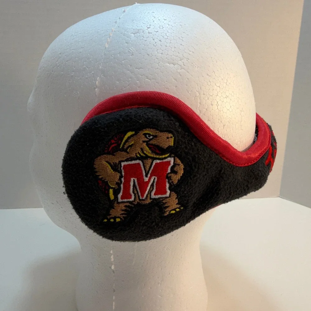 University of Maryland Terps‎ NCAA Fleece Ear Warmers Earmuffs Black Youth